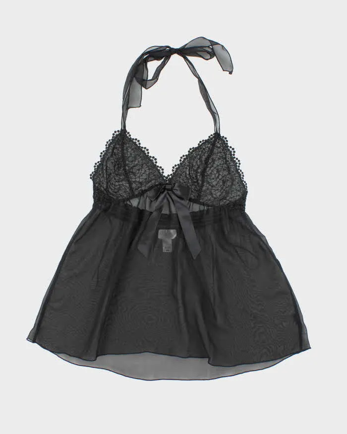 Vintage La Senza Mesh Halter Neck - M sold by Rokit