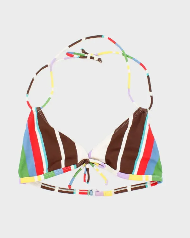 Vintage Y2k 00s Stripe Bikini Top - S/M sold by Rokit