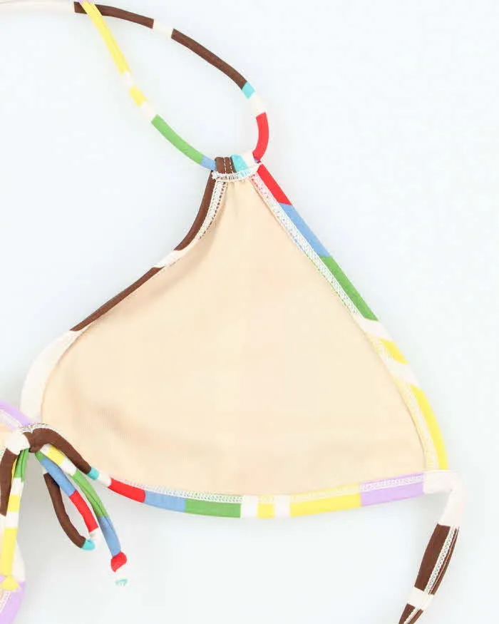 Vintage Y2k 00s Stripe Bikini Top - S/M sold by Rokit product image thumbnail 4