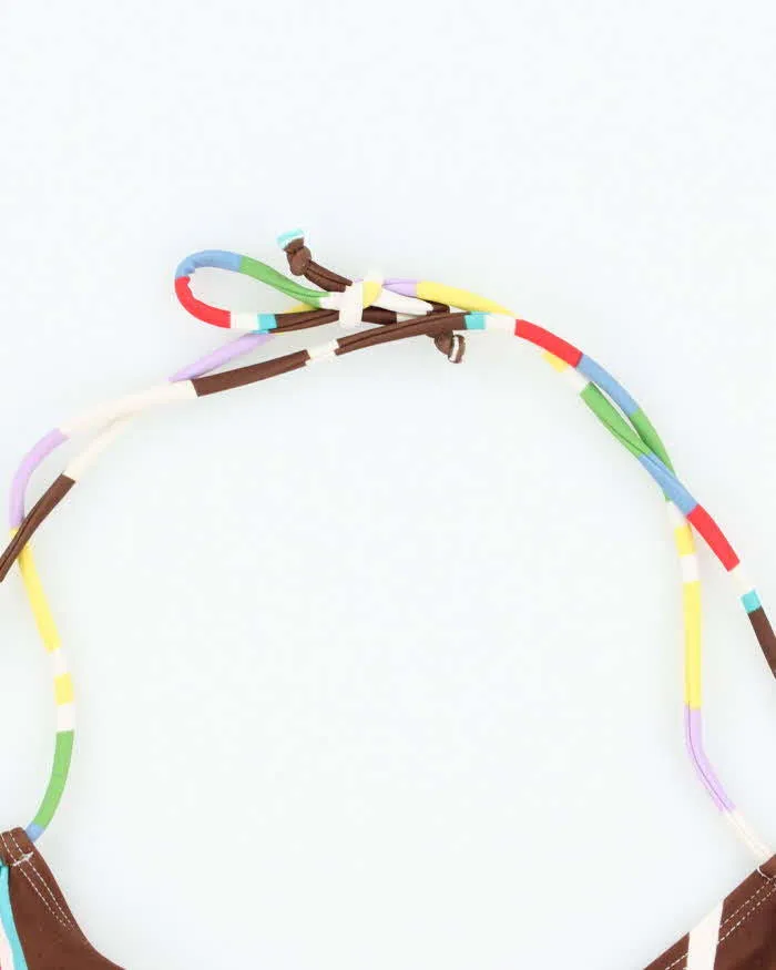 Vintage Y2k 00s Stripe Bikini Top - S/M sold by Rokit product image thumbnail 5