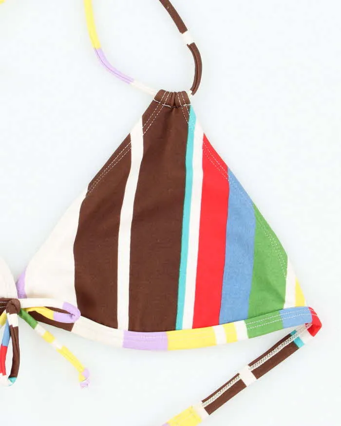 Vintage Y2k 00s Stripe Bikini Top - S/M sold by Rokit product image thumbnail 3