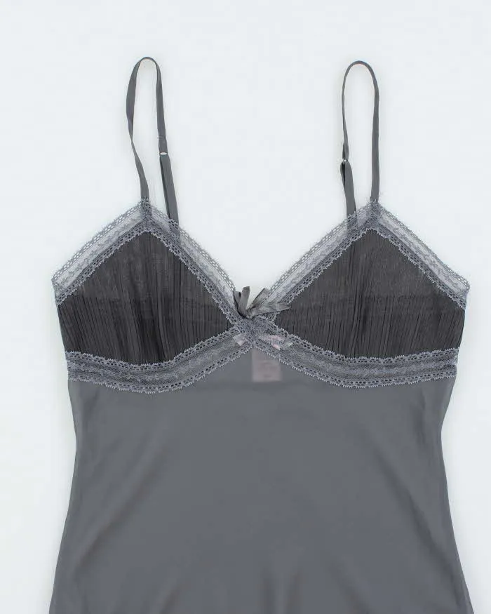 Vintage Y2k 00s La Vie En Rose Mesh Pleated Slip Dress - S sold by Rokit product image thumbnail 3