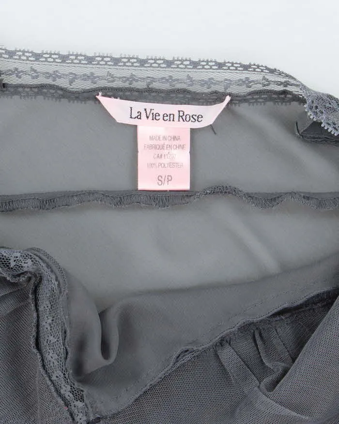 Vintage Y2k 00s La Vie En Rose Mesh Pleated Slip Dress - S sold by Rokit product image thumbnail 5