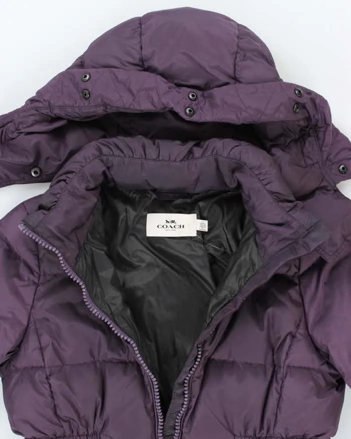 Vintage Y2K Coach Insulated Hooded Puffer Parka Jacket - S sold by Rokit product image thumbnail 3