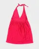Vintage Y2k 00s Pink Towling Halter Dress - M sold by Rokit