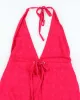 Vintage Y2k 00s Pink Towling Halter Dress - M sold by Rokit