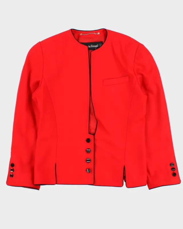 Red Louis Feraud Pure Wool Jacket - S sold by Rokit