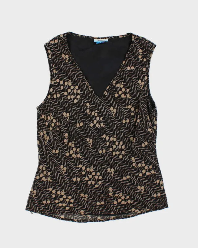Vintage Y2k 00s Monsoon Silk Top - S sold by Rokit