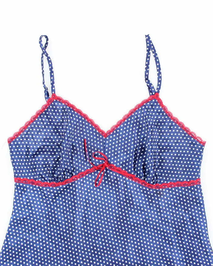 Vintage Y2k 00s La Vie En Rose Pola Dot Satin Cami - M sold by Rokit product image thumbnail 3