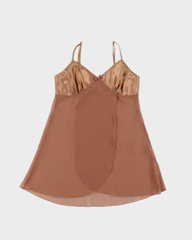 Vintage Y2k 00s La Vie En Rose Mesh Slip Dress - M sold by Rokit