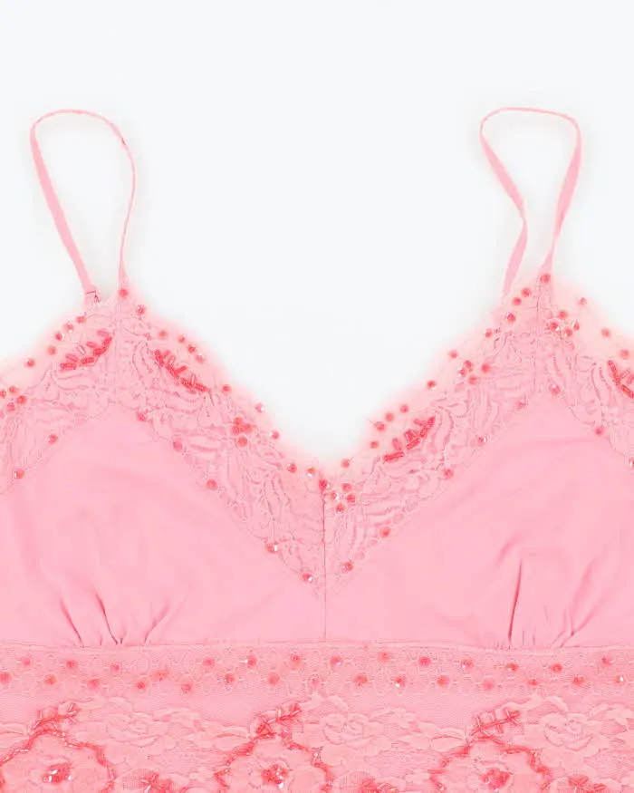 Vintage Y2k 00s Crown Of Hearts Beaded Cami - M sold by Rokit product image thumbnail 3
