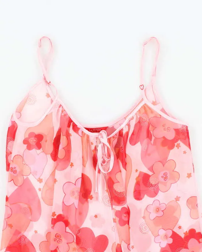 Vintage Y2k 00s La Senza Mesh Floral Cami - M sold by Rokit product image thumbnail 3