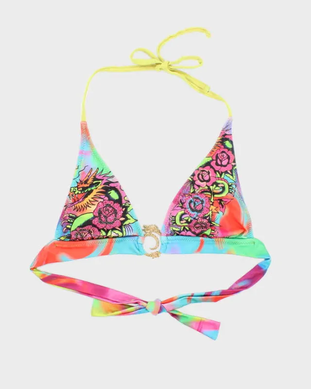 Vintage Y2k 00s Ed Hardy Rhinestone Bikini Top - S sold by Rokit