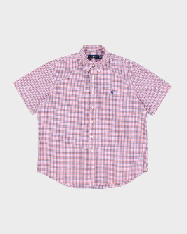 Vintage 2000's Ralph Lauren Checked Short Sleeve Shirt - XL sold by Rokit