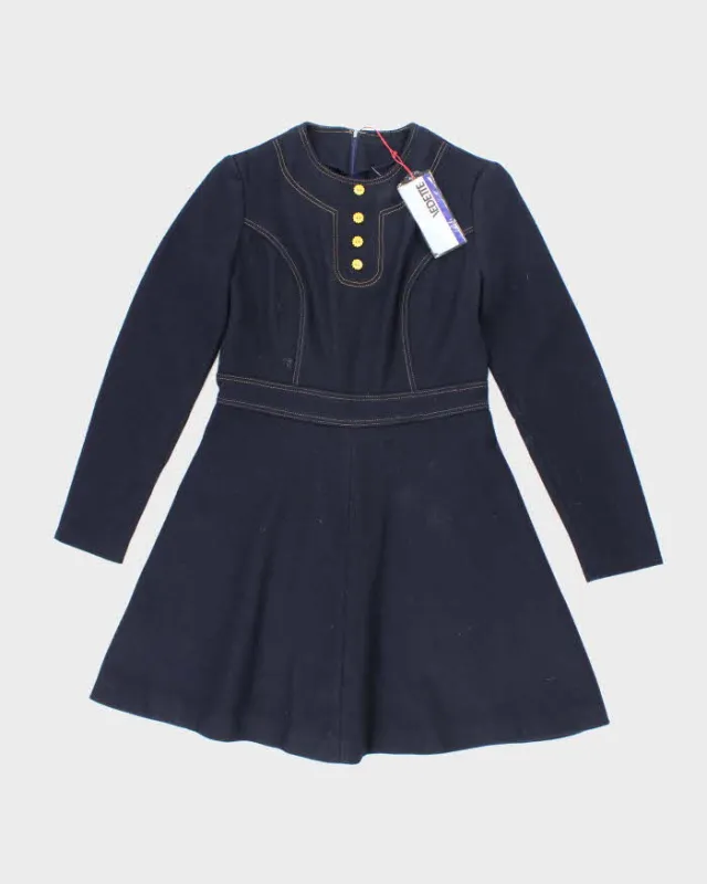 Deadstock Vintage 70s Vedette Long Sleeve Dress - S sold by Rokit
