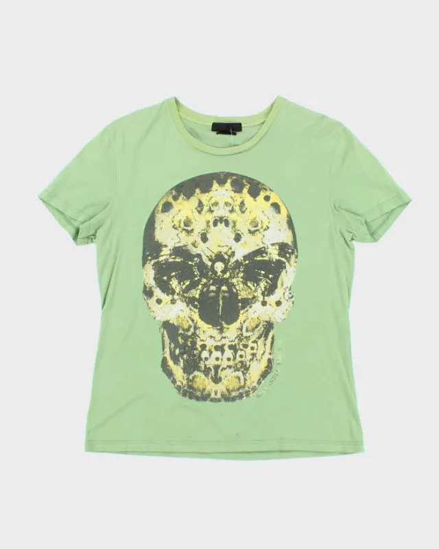 Vintage 2000's Alexander McQueen Skull Graphic T-Shirt - L sold by Rokit