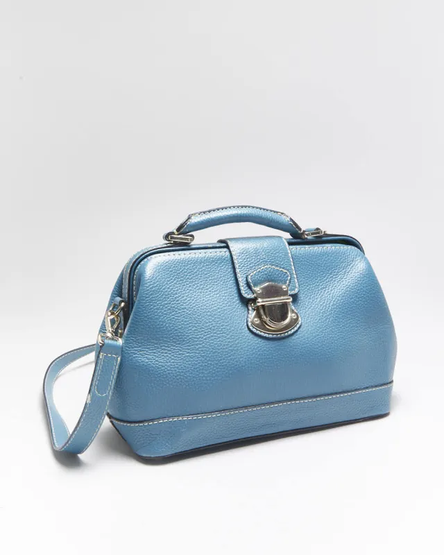 Vintage Danier Turquoise Leather Bag sold by Rokit