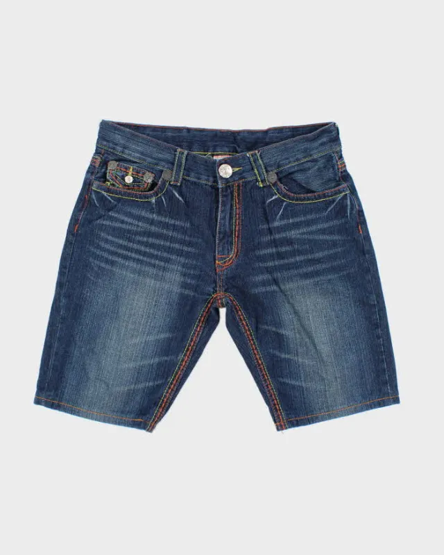 Vintage Y2K True Religion Dark Wash Denim Shorts - W34 L10 sold by Rokit