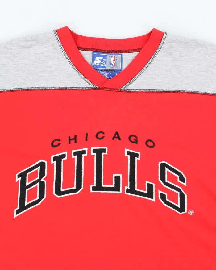 Vintage 90's Starter Chicago Bulls NBA 1/2 Sleeve T-Shirt - L sold by Rokit product image thumbnail 3