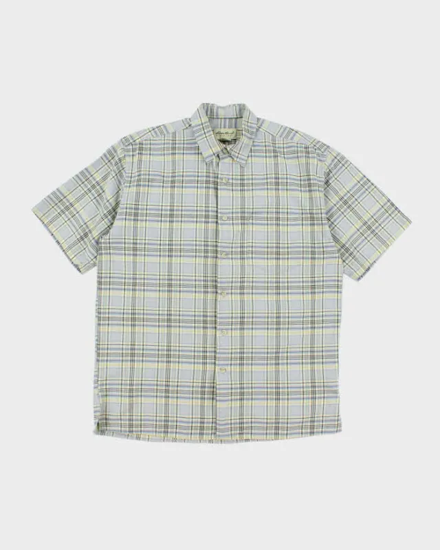 Vintage Eddie Bauer Patterned Short Sleeve Shirt - M sold by Rokit