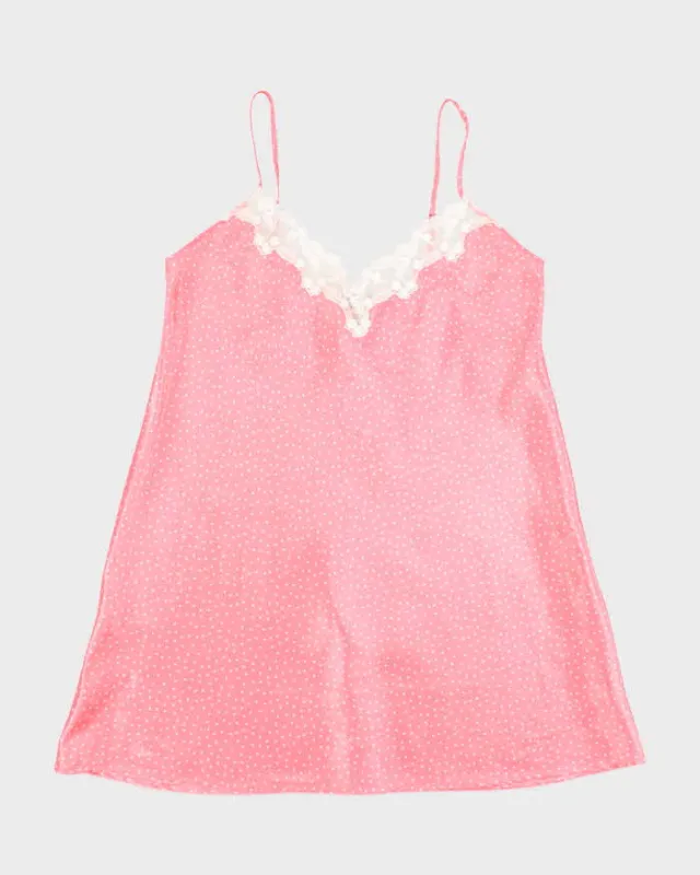 Vintage 90s Jessica Polka Dot Slip Dress - L sold by Rokit