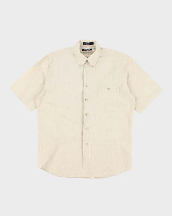 Vintage 2000's Pierre Cardin Patterned Short Sleeve Shirt - L sold by Rokit