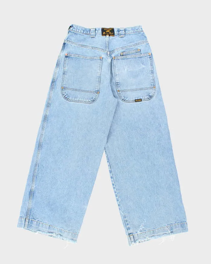 Vintage 2000's Sutter's Wide Leg Light Wash Denim Shorts - W28 L28 sold by Rokit product image thumbnail 2
