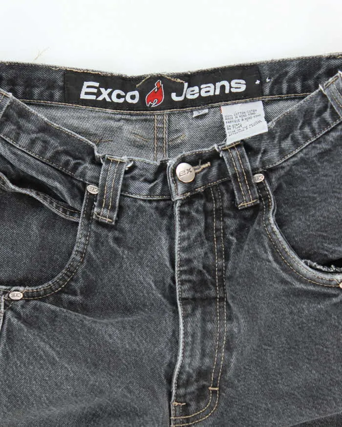 Vintage Y2K Exco Wide Leg Grey Stone Wash Jeans - W28 L29 sold by Rokit product image thumbnail 3