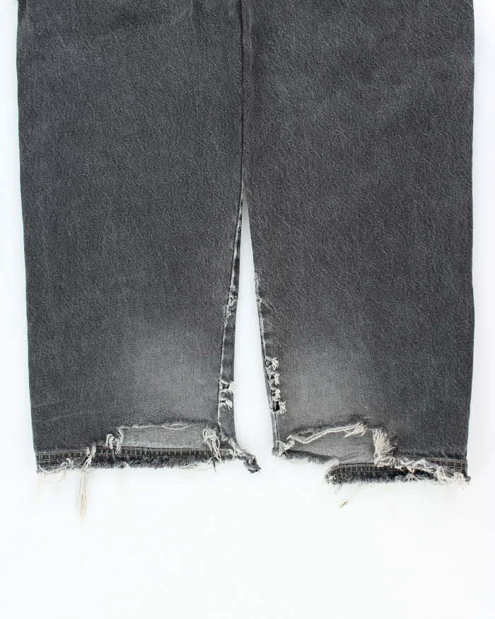 Vintage Y2K Exco Wide Leg Grey Stone Wash Jeans - W28 L29 sold by Rokit product image thumbnail 4