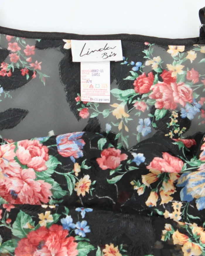 Vintage 90s Linda Bis Sheer Floral Slip Dress- M sold by Rokit product image thumbnail 5