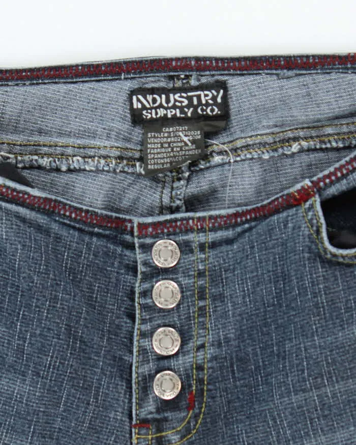 Vintage Y2K Industry Supply Co. Lower Waisted Denim Jeans - W26 L30 sold by Rokit product image thumbnail 5