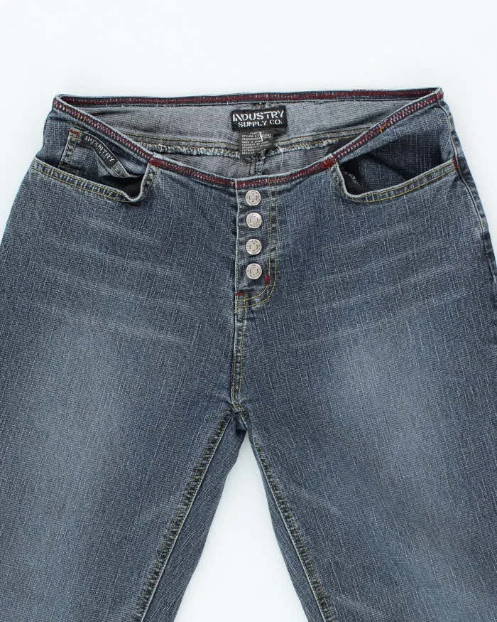 Vintage Y2K Industry Supply Co. Lower Waisted Denim Jeans - W26 L30 sold by Rokit product image thumbnail 3