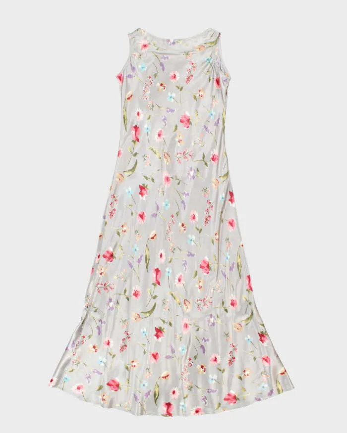 Vintage 90s Le Chateau Floral Satin Dress - M sold by Rokit product image thumbnail 2