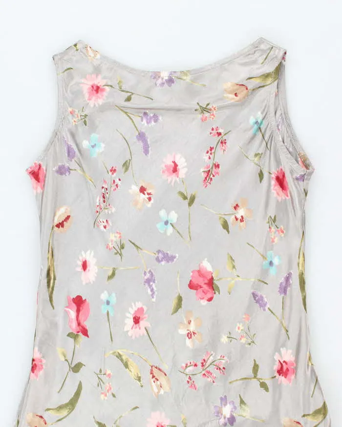 Vintage 90s Le Chateau Floral Satin Dress - M sold by Rokit product image thumbnail 4