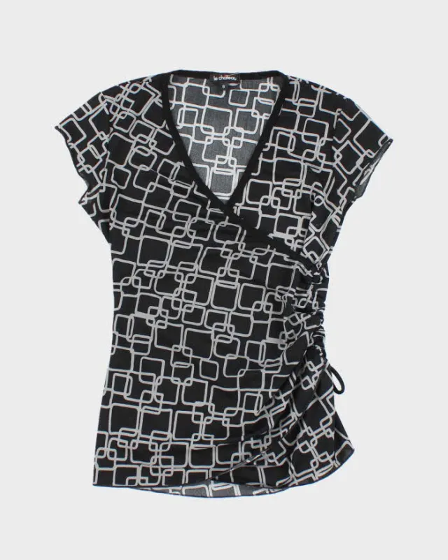 Vintage Y2k 00s Le Chateau Ruched Side Top - S sold by Rokit