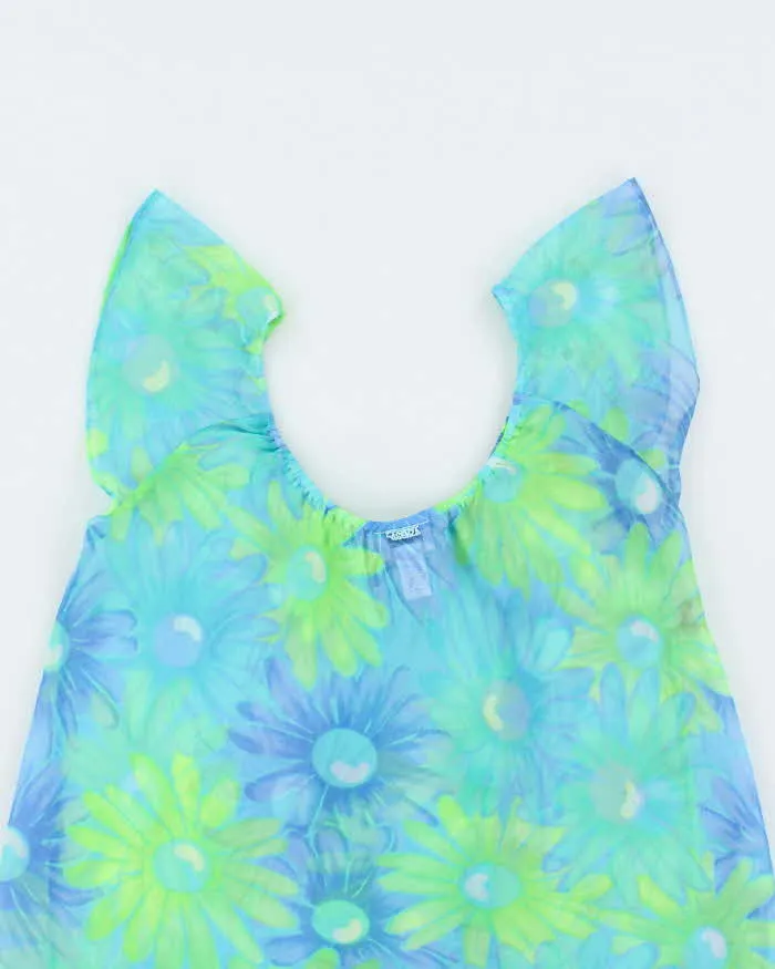Vintage Y2k 00s La Senza Floral Mesh Slip Dress - M sold by Rokit product image thumbnail 4