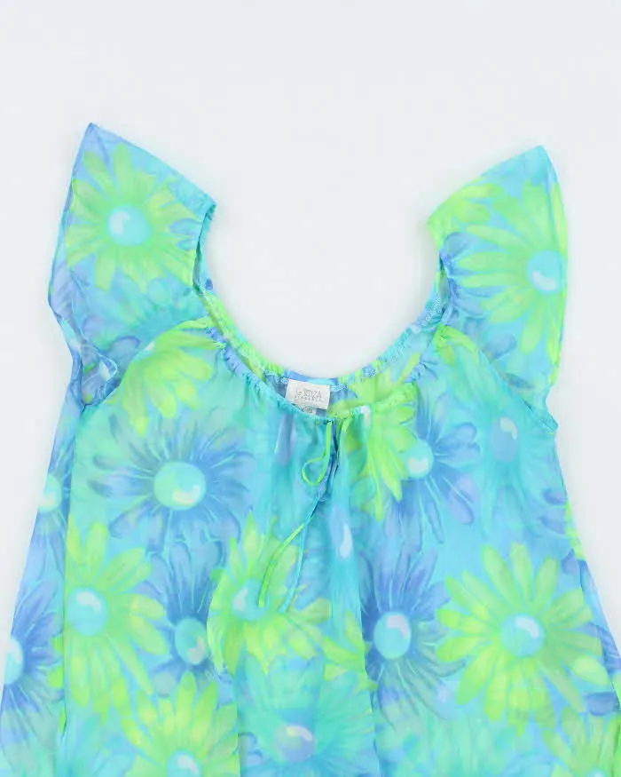Vintage Y2k 00s La Senza Floral Mesh Slip Dress - M sold by Rokit product image thumbnail 3