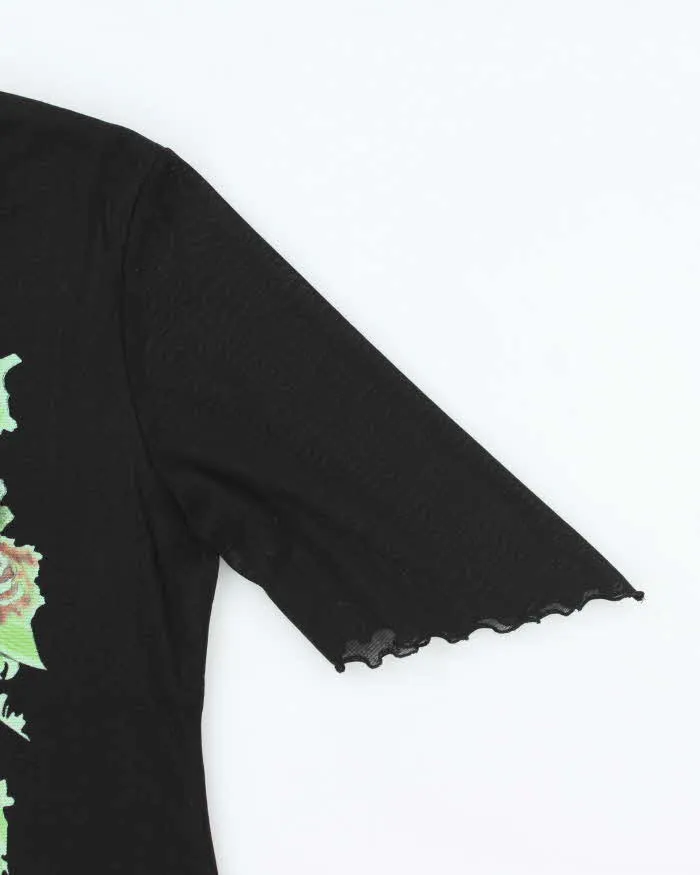 Vintage Y2k 00s WingShing Double Layer Mesh Blouse - M sold by Rokit product image thumbnail 4