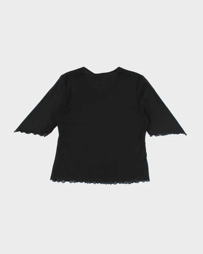 Vintage Y2k 00s WingShing Double Layer Mesh Blouse - M sold by Rokit product image thumbnail 2