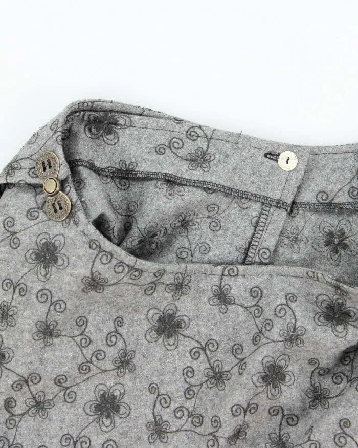 Vintage Asymmetric Wrap Wool Blend Skirt - S sold by Rokit product image thumbnail 5