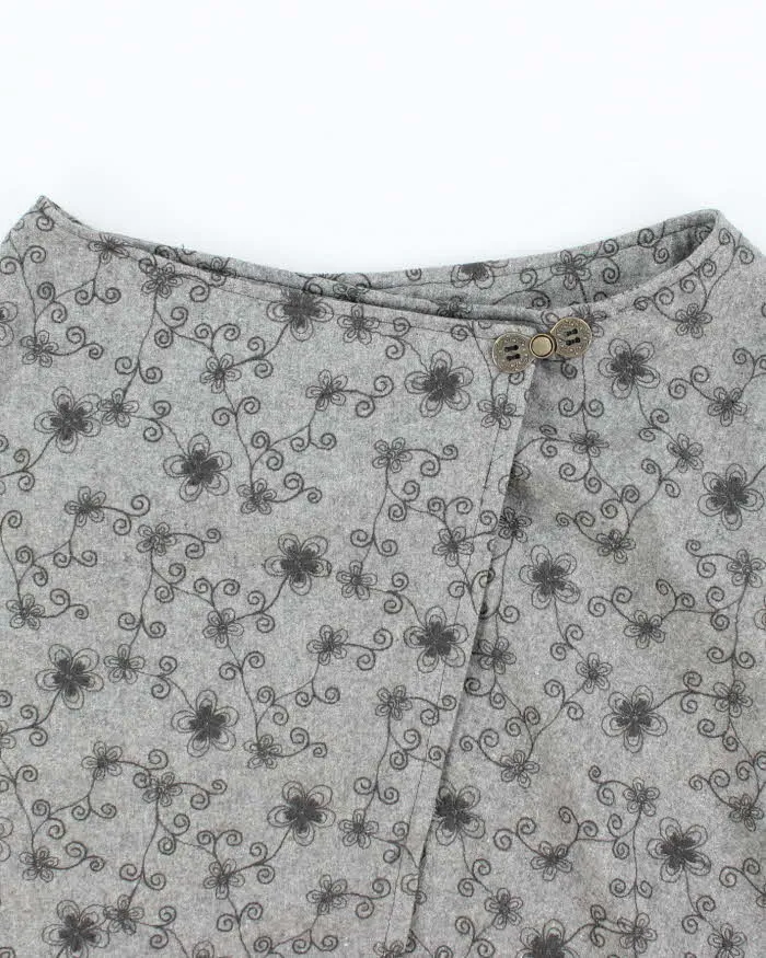 Vintage Asymmetric Wrap Wool Blend Skirt - S sold by Rokit product image thumbnail 3