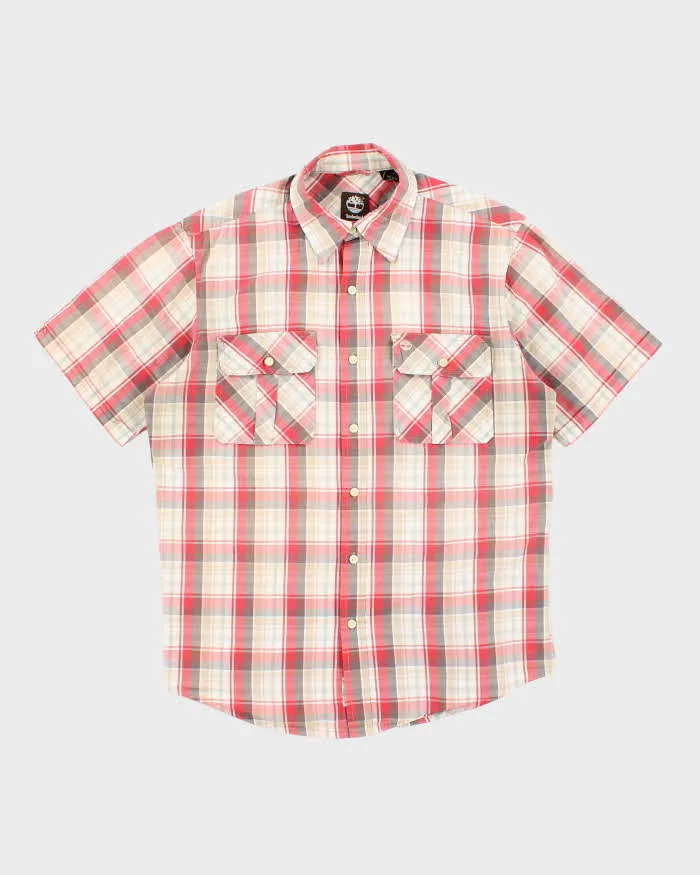 Vintage 2000's Timberland Checked Short Sleeve Shirt - M sold by Rokit