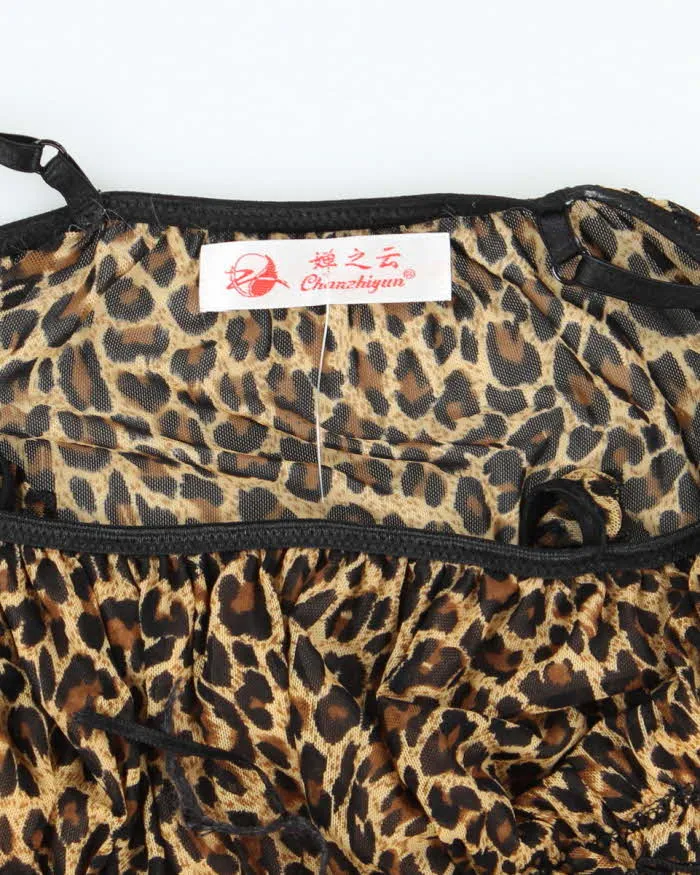 Vintage Y2k 00s Leopard Print Mesh Cami - XS sold by Rokit product image thumbnail 5