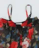 Vintage 90s Costa Blanca Mesh Button-Up Floral Cami - S sold by Rokit