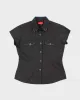 Vintage Y2k 00s Panhandle Slim Rhinestone Blouse - M sold by Rokit