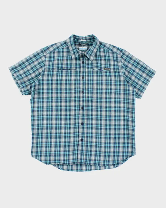 Vintage Columbia Checked Short Sleeve Shirt - L sold by Rokit