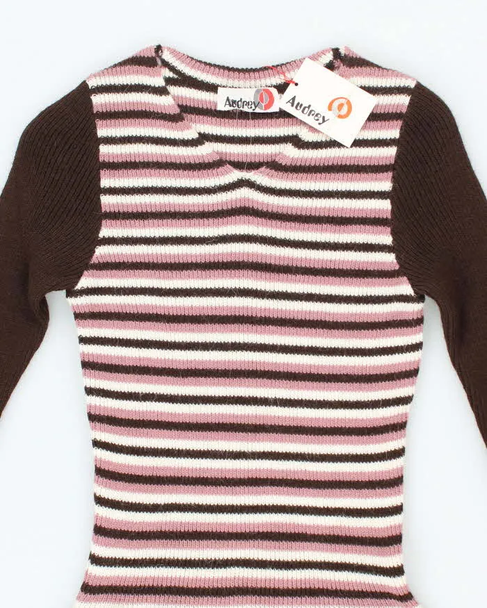 Deadstock Vintage 70s Audrey Long Sleeve Knit Dress - XS sold by Rokit product image thumbnail 3