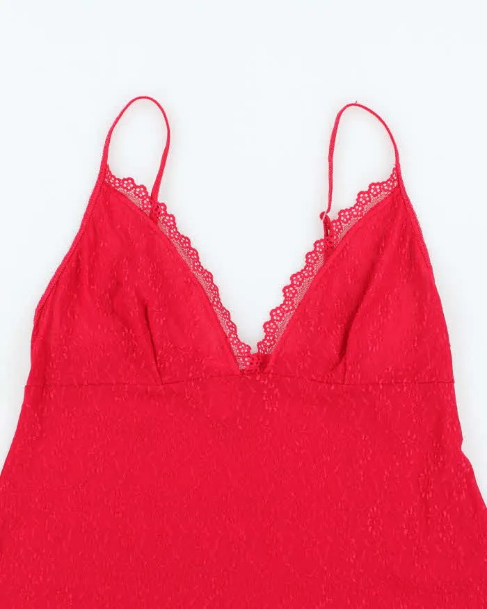 Vintage 00s Arianne Red Slip Dress - L sold by Rokit product image thumbnail 3