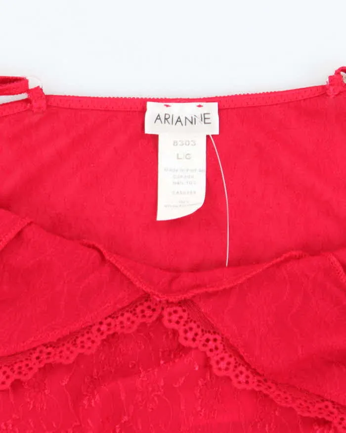 Vintage 00s Arianne Red Slip Dress - L sold by Rokit product image thumbnail 5