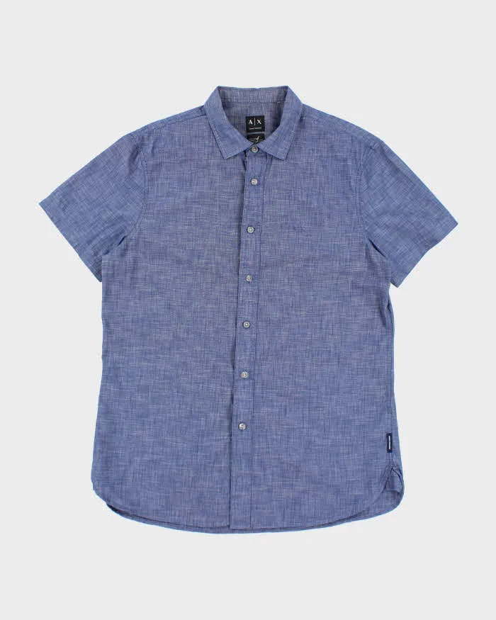 Vintage Armani Exchange Small Logo Short-sleeved Shirt - L sold by Rokit